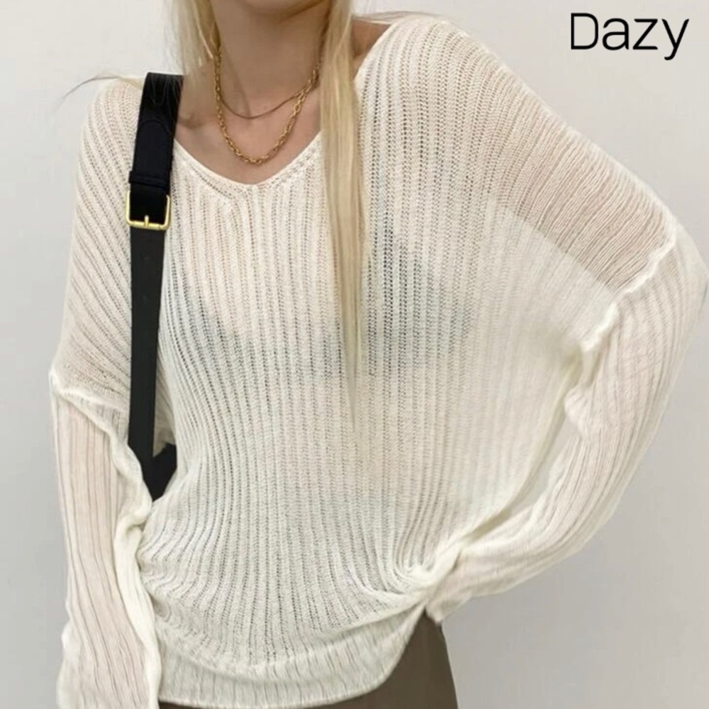 DAZY sheer sweater
